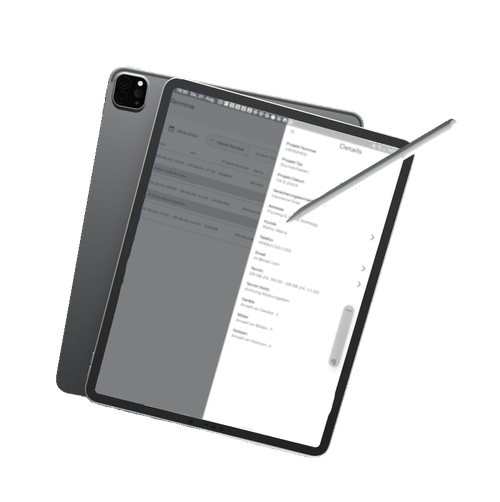 AKIS Benutzeroberfläche auf einem Tablet