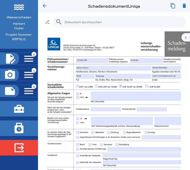 Digitale Formulare in AKIS